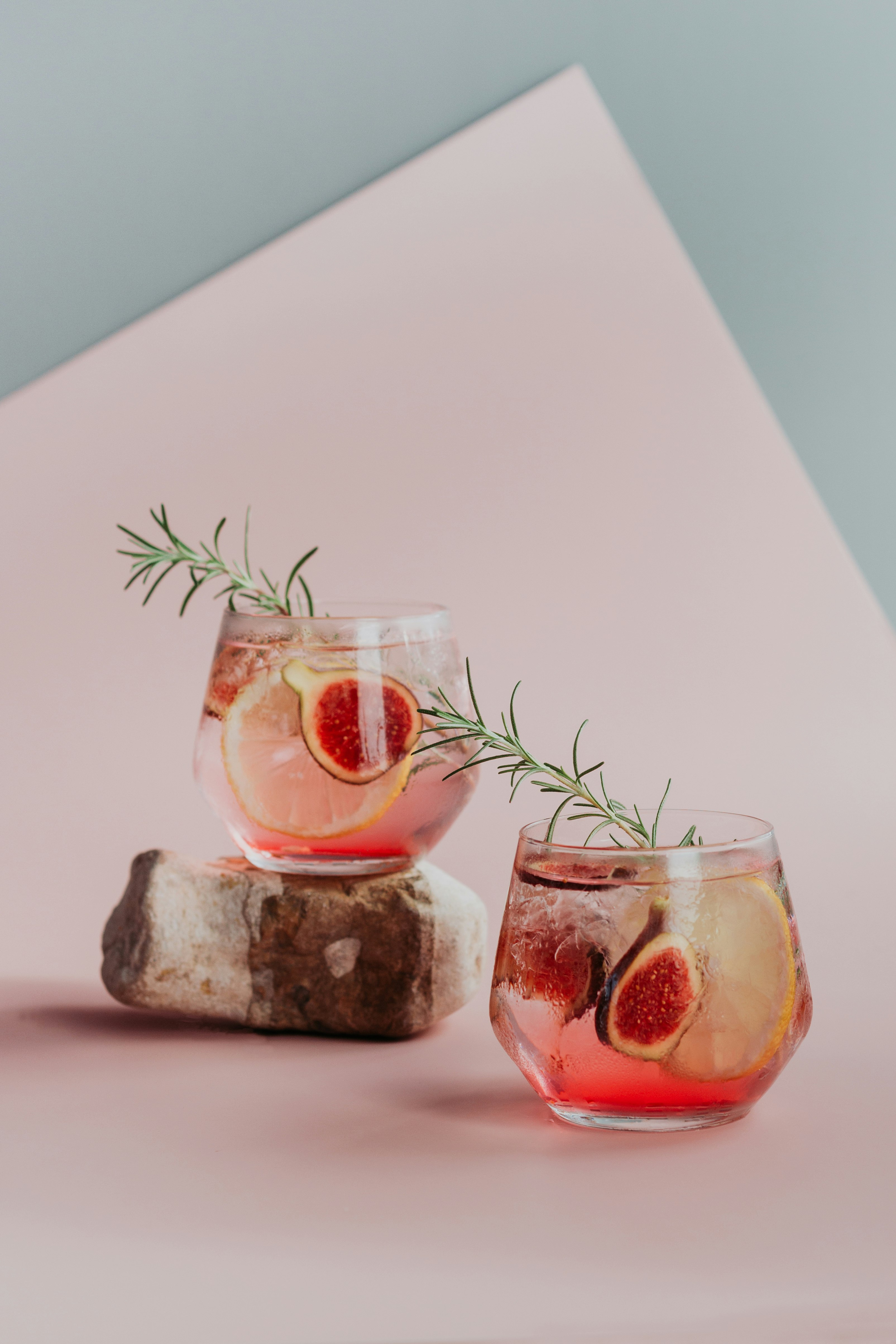 clear drinking glass with red liquid inside